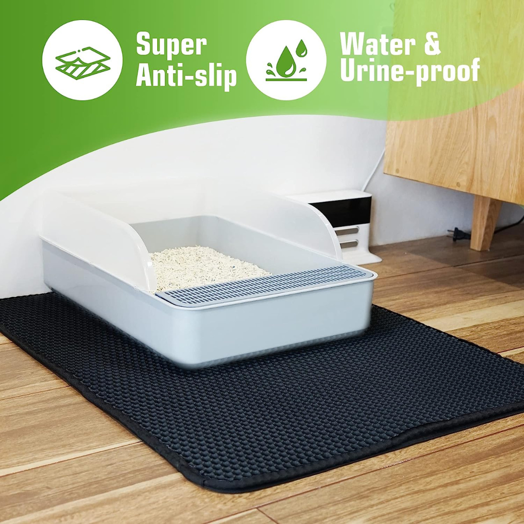 Cat Litter Mat Anti-Tracking Mat Honeycomb Double Layer Waterproof Urine  Proof