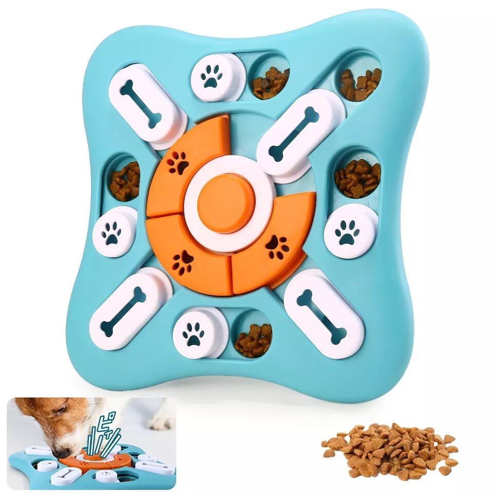 Petsta Dog Puzzle Toys Squeaky Treat Dispensing Dog Enrichment Toys for IQ  Train