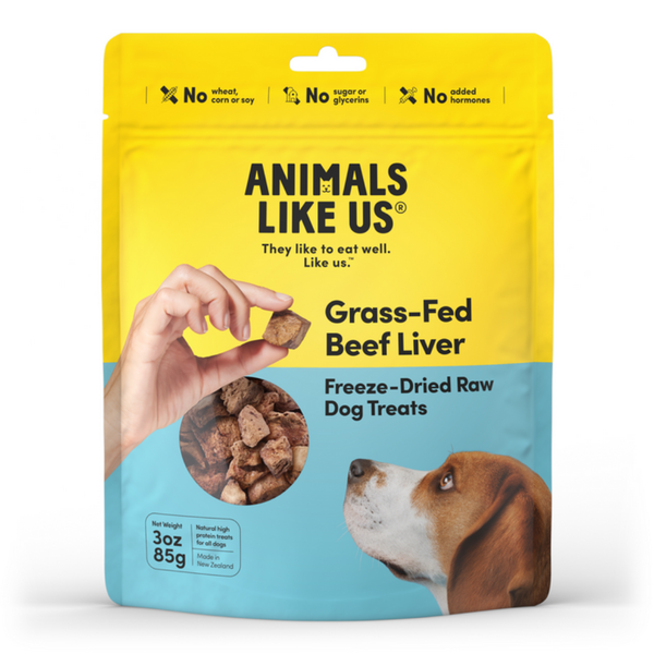 Animals Like Us Grass-Fed Beef Liver Freeze Dried Dog Treats