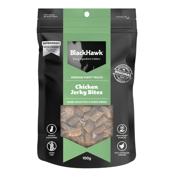 Black Hawk Chicken Jerky Bites Puppy Treats