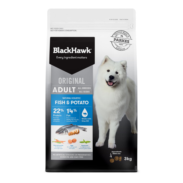 Black Hawk Original Adult Fish & Potato Dry Dog Food
