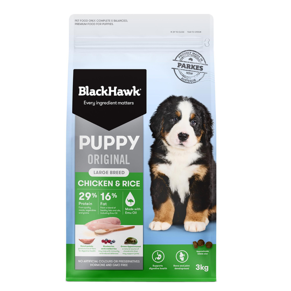 Black Hawk Original Large Breed Puppy Chicken & Rice Dry Dog Food