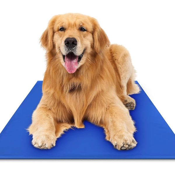 Cooling Pet Mat with Pressure-Activated Gel Pad for Indoor & Outdoor Summer Relief
