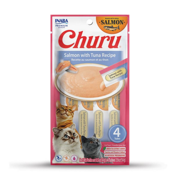 Inaba Churu Salmon with Tuna Recipe Cat Treats