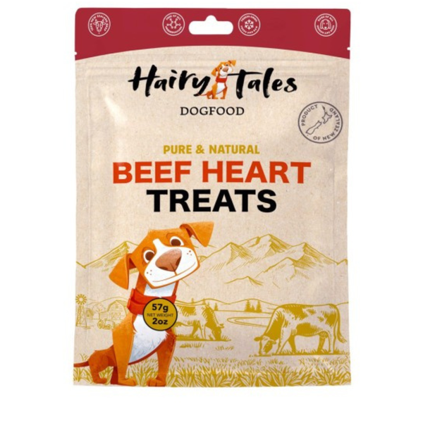 Hairy Tales Beef Hearts Freeze Dried Dog Treats