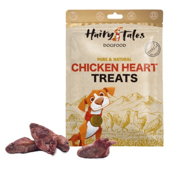 Hairy Tales Chicken Heart Freeze Dried Dog Treats