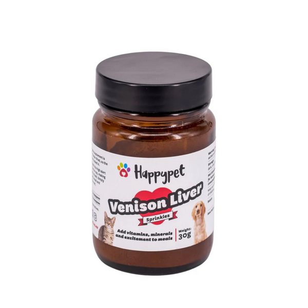 Happypet Venison Liver Sprinkles Cats and Dogs Treat and Topper