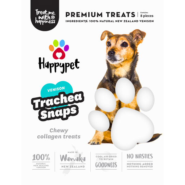 Happypet Venison Trachea Snaps Dog Treats