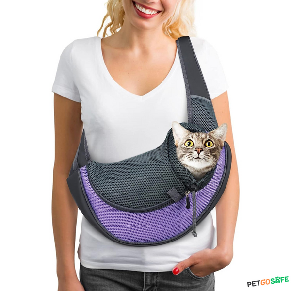 Pet Sling Carrier Breathable Mesh Travel Safe Bag for Dogs Cats