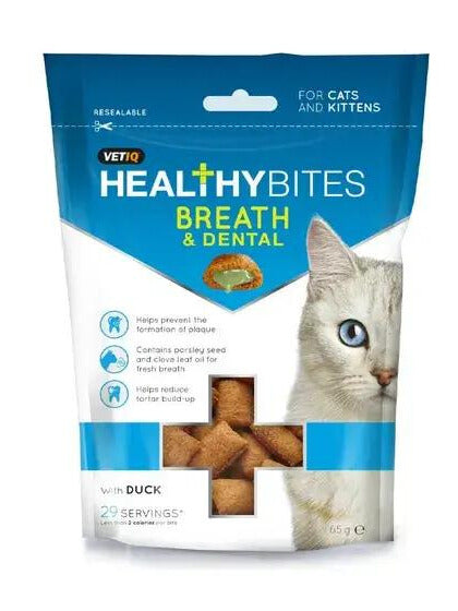 VetIQ Healthy Bites Breath & Dental Cat Treats