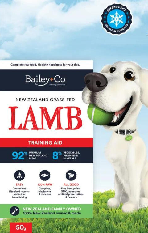 Bailey+Co Lamb Freeze Dried Training Aid Dog Treats