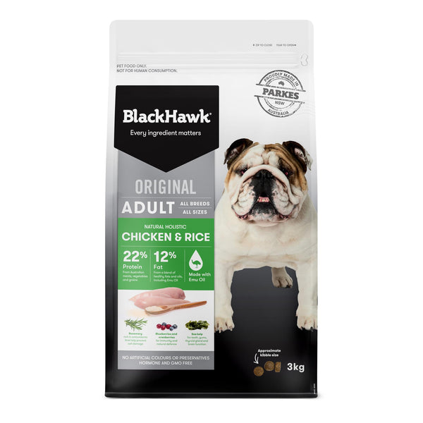 Black Hawk Original Adult Chicken & Rice Dry Dog Food