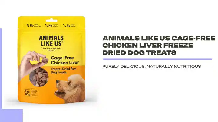 Animals Like Us Cage-Free Chicken Liver Freeze Dried Dog Treats by@Outfy