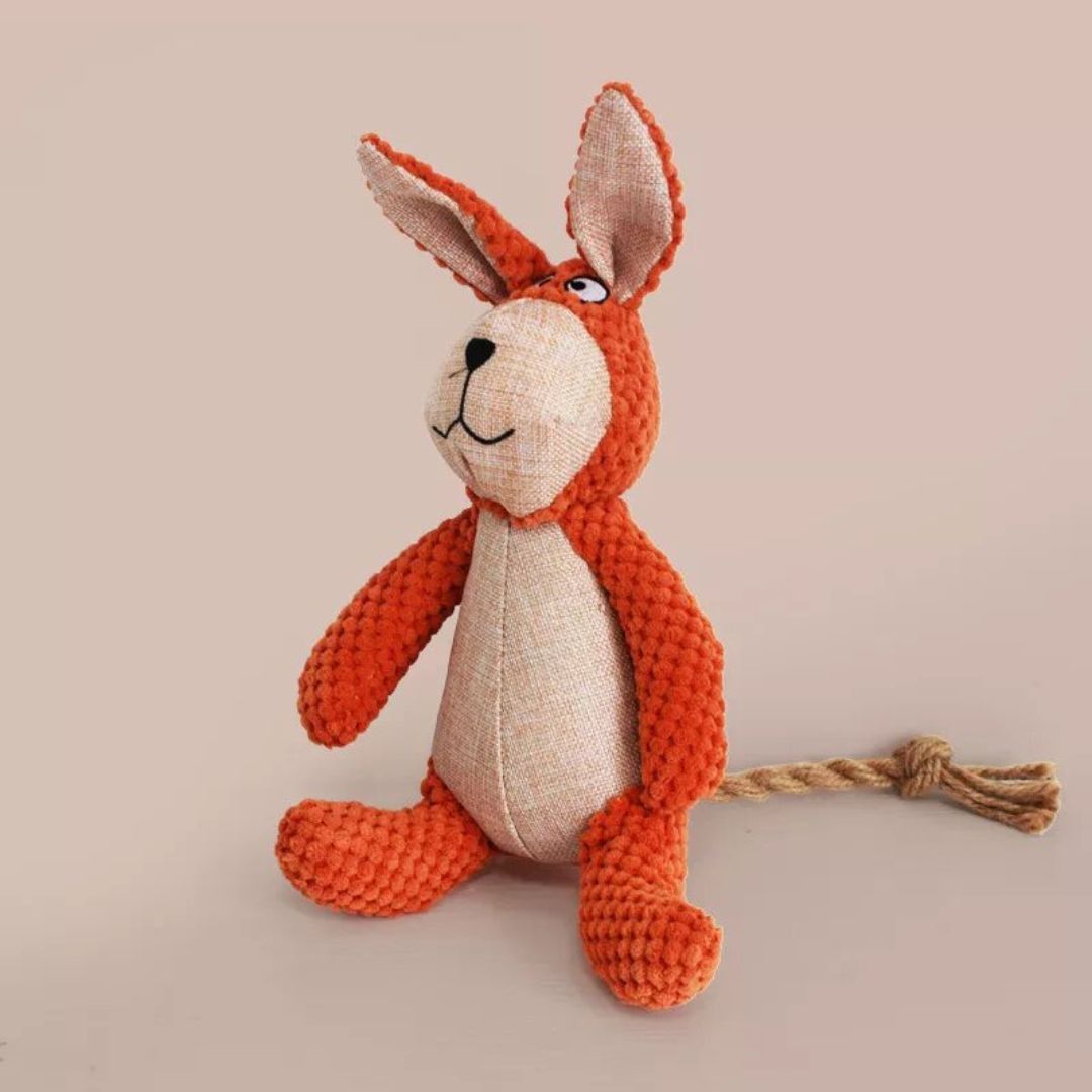 Checkers Plush & PlayClean Squeaky Chew Dog Toy Rabbit – Pet Factory ...