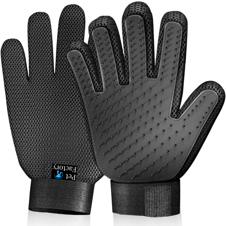 Pet deshedding top brush glove