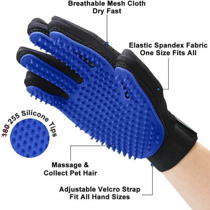 Gentle sales deshedding glove