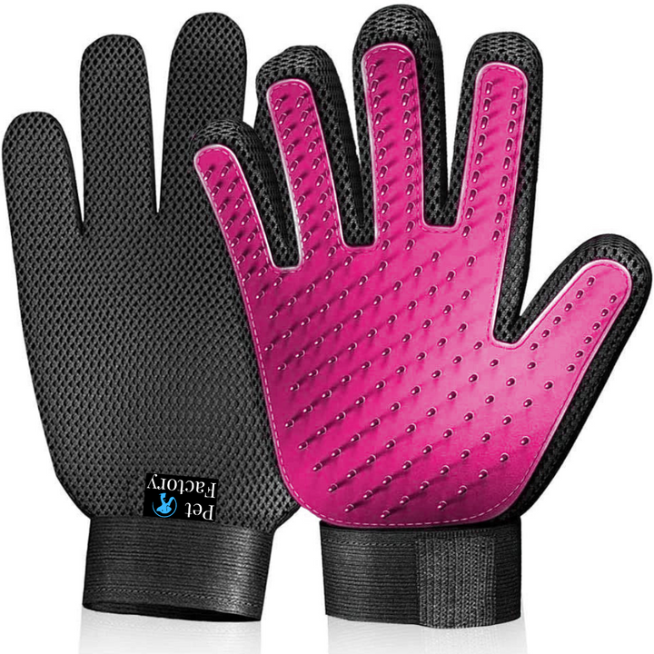 Pet deshedding brush glove deals