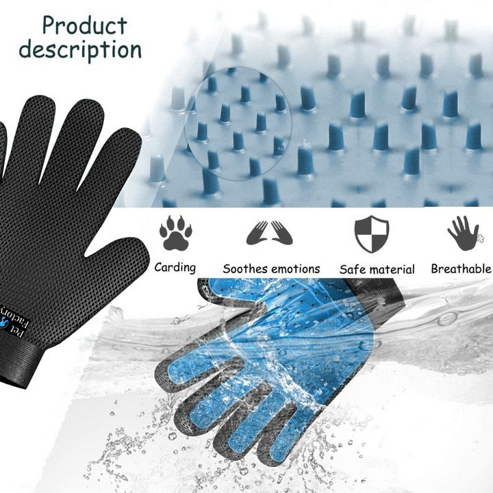 Pet Grooming Gentle Deshedding Brush Glove Pet Factory New Zealand