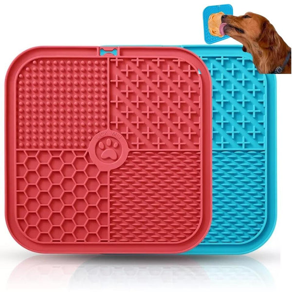 Pet Licking Mat - Food Slow Feeder Pad for Dog Anxiety Relief